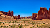 Courthouse Towers vues de La Sal Mountains Viewpoint