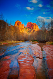 Cathedral Rock, vu de Crescent Moon Ranch