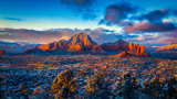 Coucher de Soleil depuis Sedona Airport Scenic Lookout