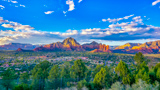 Coucher de Soleil depuis Sedona Airport Scenic Lookout