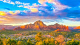 Coucher de Soleil depuis Sedona Airport Scenic Lookout