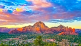 Coucher de Soleil depuis Sedona Airport Scenic Lookout