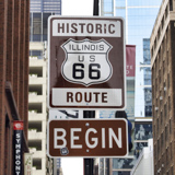 Route 66 Begin Sign