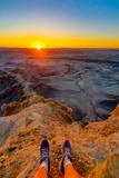 Moonscape Overlook au lever su Soleil