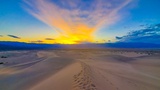 Coucher de Soleil sur Mesquite Flat Sand Dunes