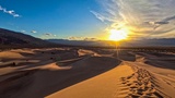 Coucher de Soleil sur Mesquite Flat Sand Dunes