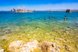 Baignade dans Mono Lake
