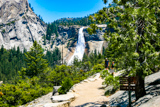 Nevada Fall, vue de John Muir Trail
