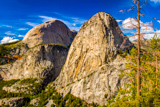 Half Dome et Liberty Cap, vus de Panorama Trail
