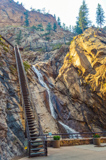 Escalier le long de Seven Falls