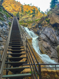 Escalier le long de Seven Falls