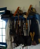 Equipements dans la chambrée du bâtiment de la Cavalerie