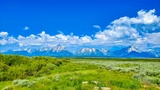 Teton Range vue de Cunningham Cabin