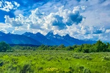 Teton Range vue de Menors Ferry