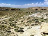 Alto Pueblo trail : vue vers Chaco Canyon, au Sud