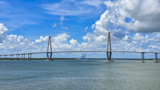 Vue sur Arthur Ravenel Jr. Bridge