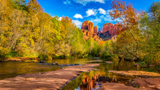 Cathedral Rock, vu de Crescent Moon Ranch