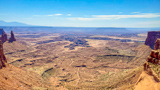 Buck Canyon, vu de Mesa Arch