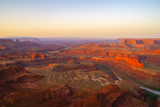 Dead Horse Point Overlook au lever du Soleil