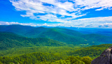 Vue du sommet de Old Rag Mountain