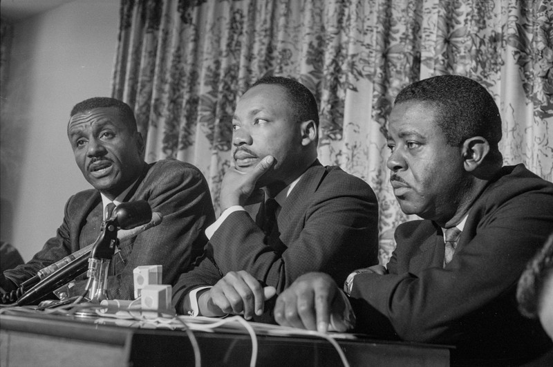 Fred Shuttlesworth, Martin Luther King et Ralph Albernathy