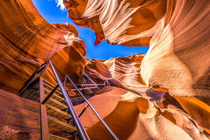 Entrée dans Lower Antelope Canyon