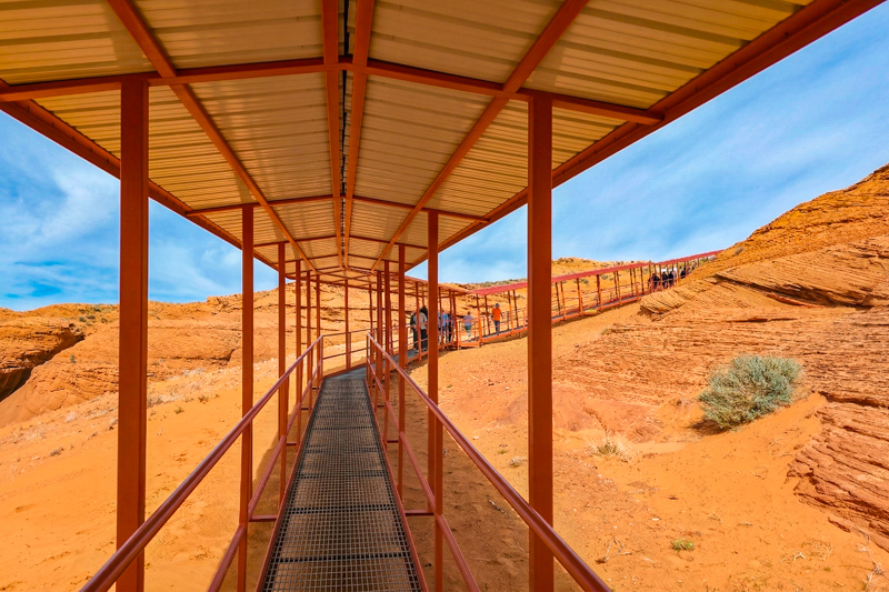 Sortie de Upper Antelope Canyon