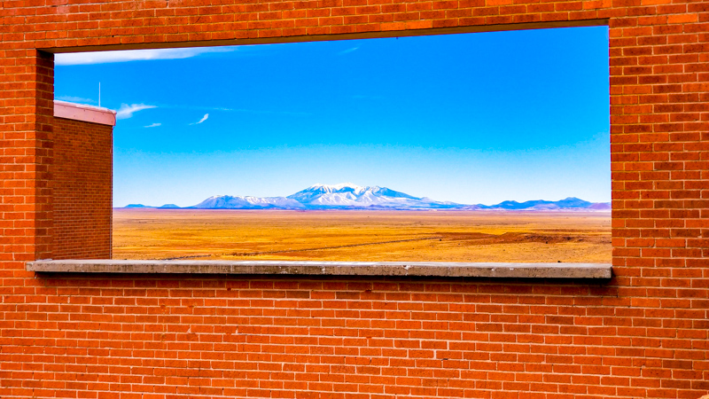 San Francisco Mountains, vues depuis Meteor Crater