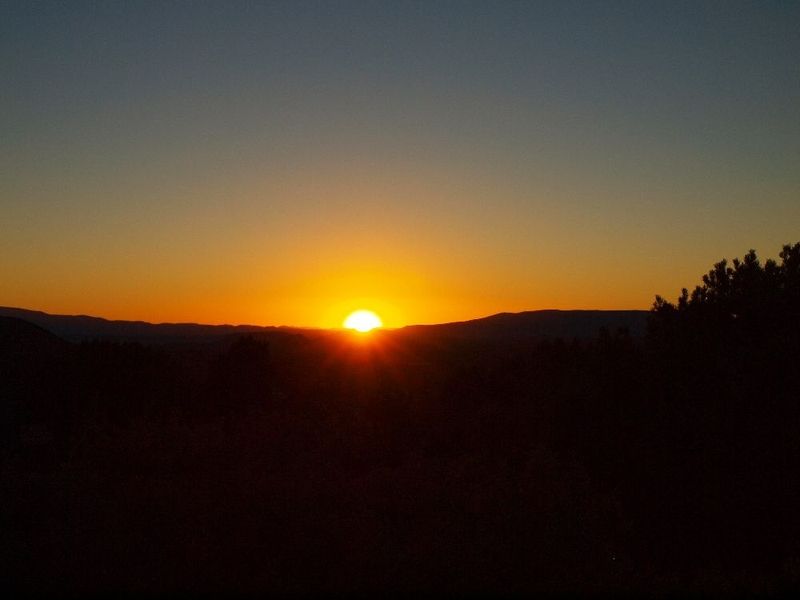 Coucher de Soleil depuis Sedona Airport Scenic Lookout