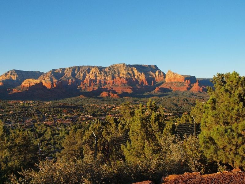 Coucher de Soleil depuis Sedona Airport Scenic Lookout