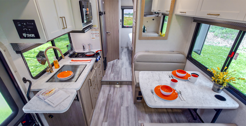 Intérieur d'un camping-car