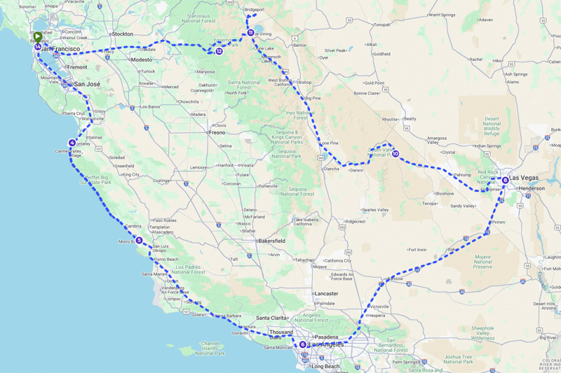 Carte California Dream