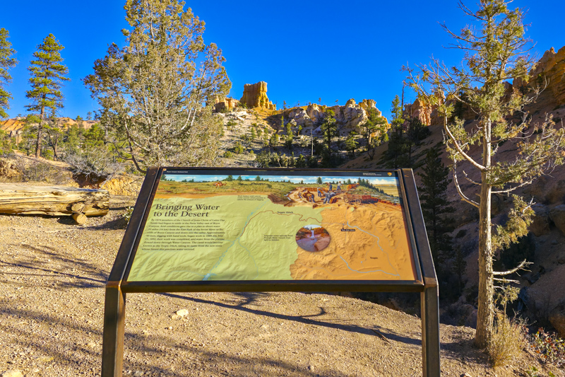 Panneau explicatif &agrave; Bryce Canyon NP