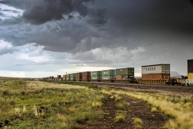 Train entre Seligman et Kingman