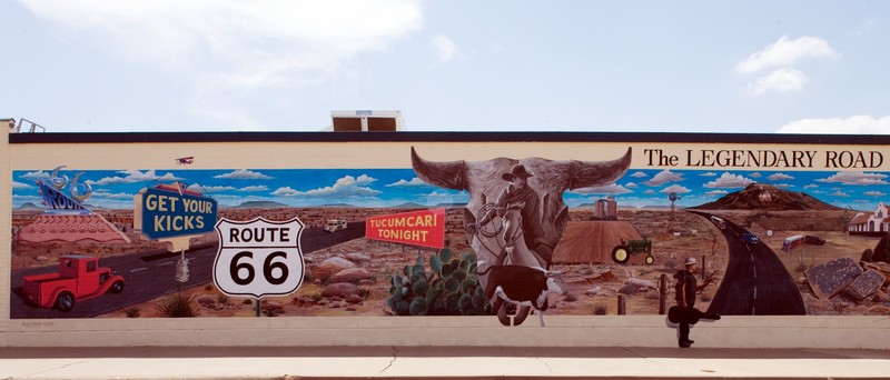 Mural &agrave; Tucumcari, Nouveau-Mexique