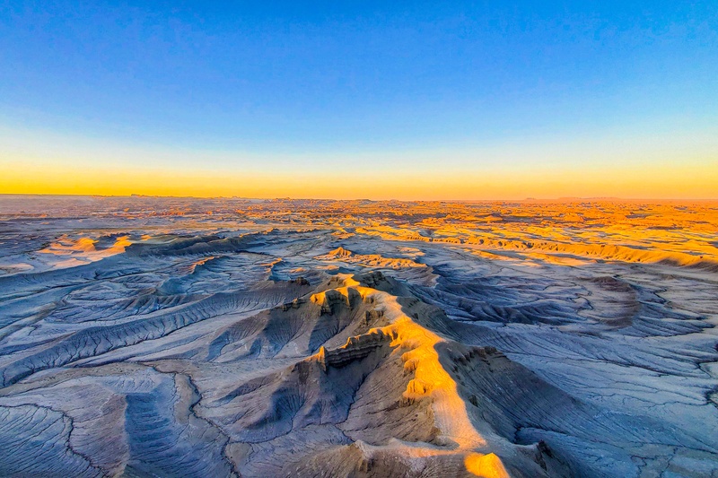 Moonscape Overlook au coucher su Soleil