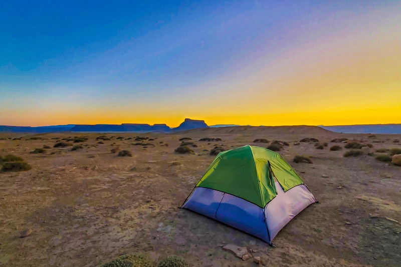 Camping à Moonscape Overlook
