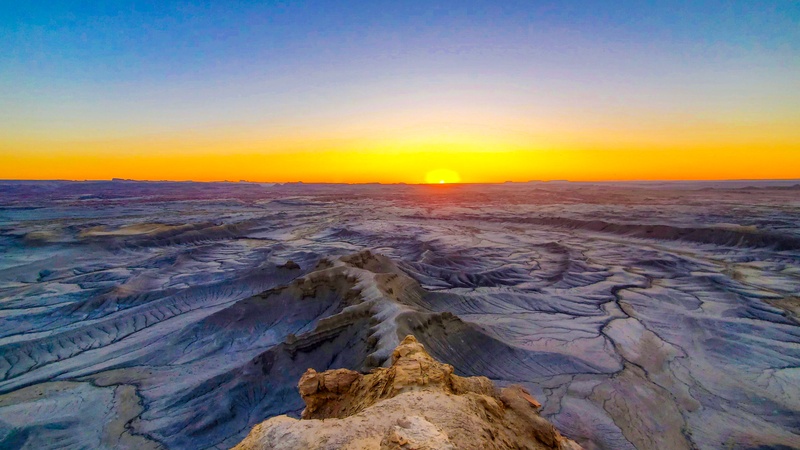 Moonscape Overlook au lever su Soleil