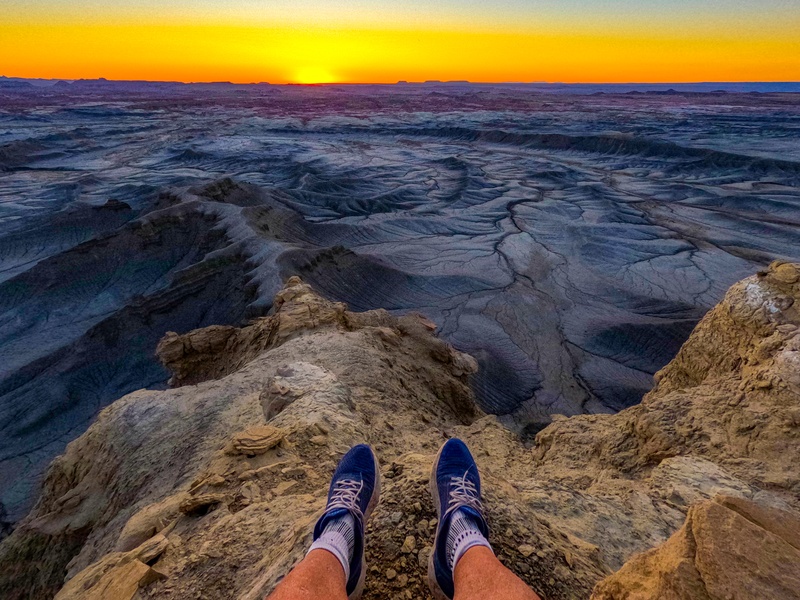 Moonscape Overlook au lever su Soleil