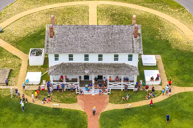 Vue du sommet de Bodie Island Lighthouse