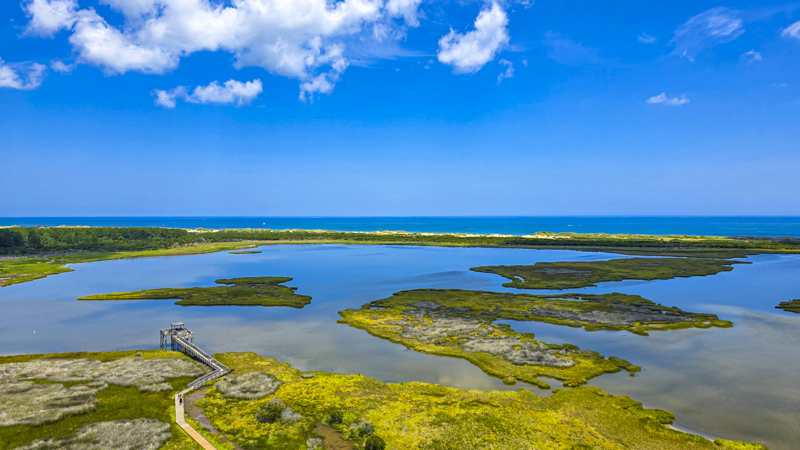 Vue du sommet de Bodie Island Lighthouse