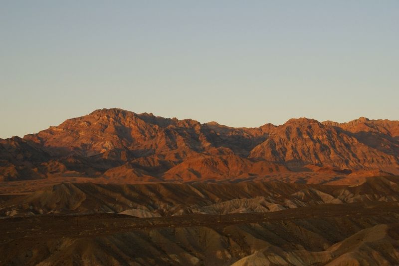Zabriskie Point au coucher du Soleil