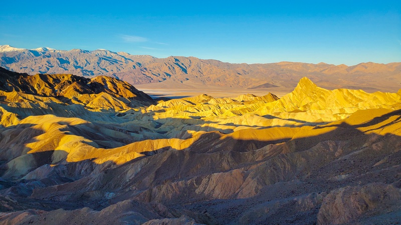 Zabriskie Point au lever du Soleil