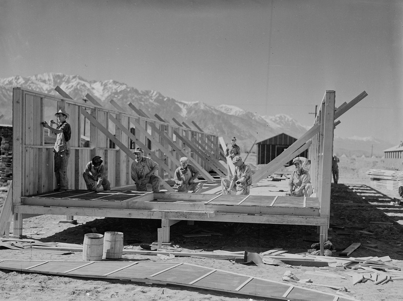 Construction d'un baraquement