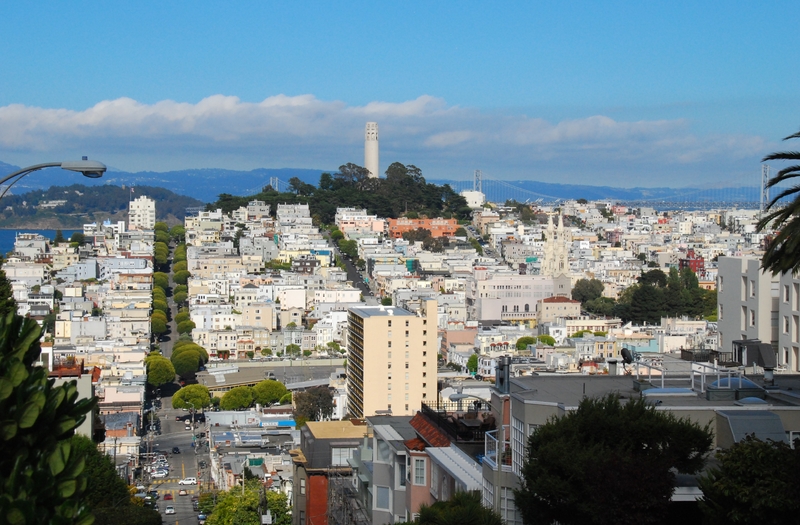 Vue de Lombard Street