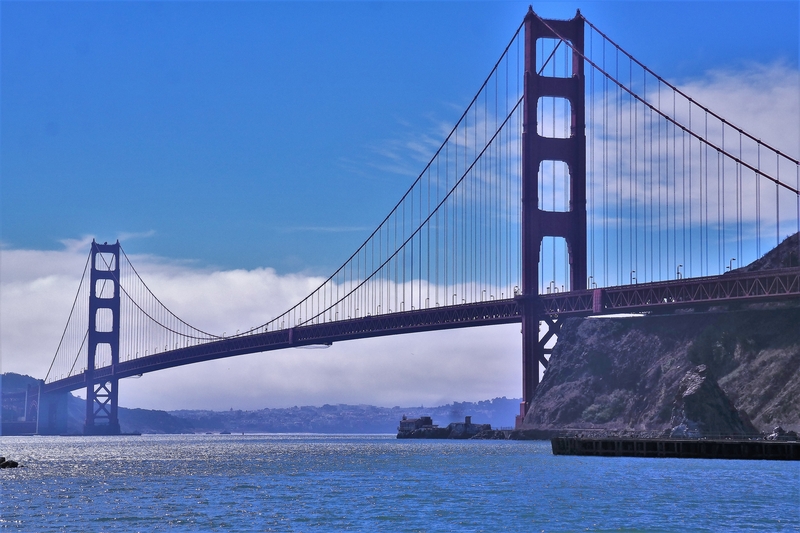 Golden Gate Bridge, vu de Fort Baker
