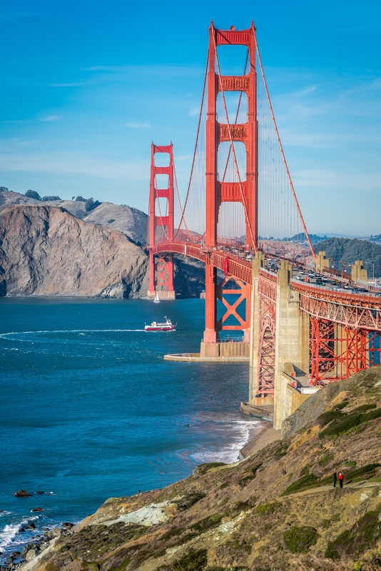GGB, vue de California Coastal Trail