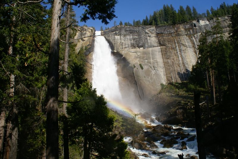 Nevada Fall, sur Mist Trail