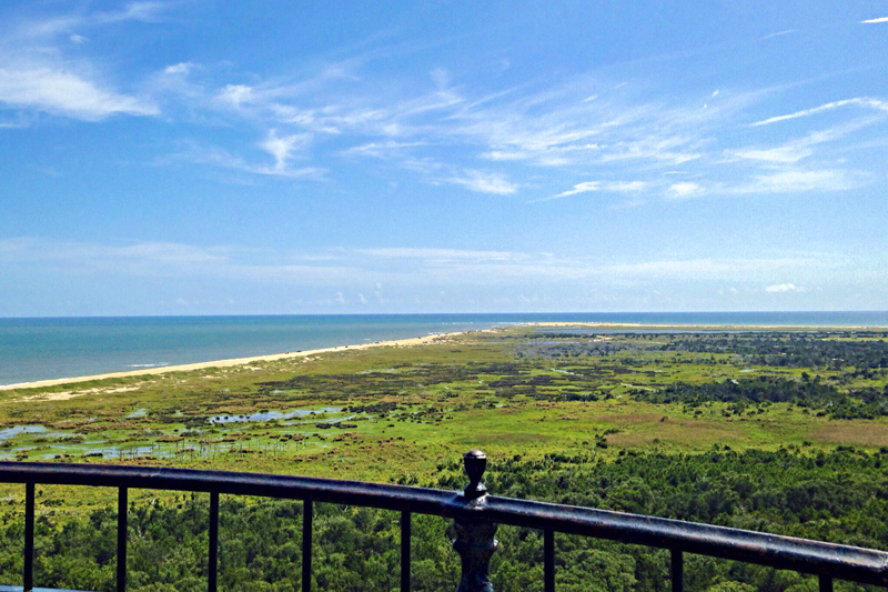 Vue du sommet de Cape Hatteras Lighthouse