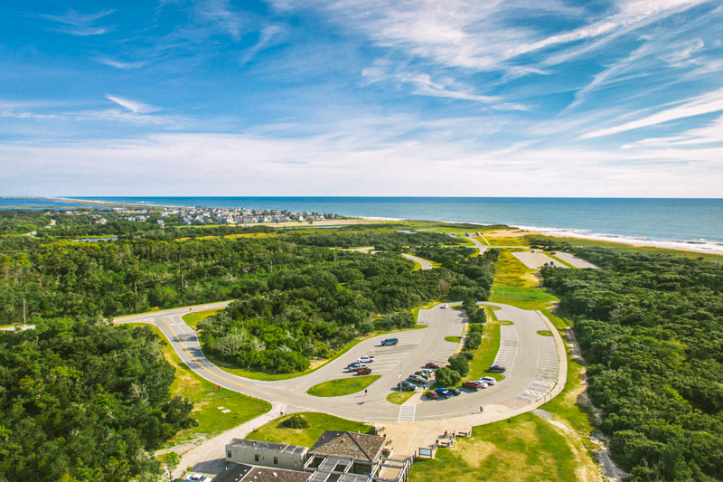 Vue du sommet de Cape Hatteras Lighthouse